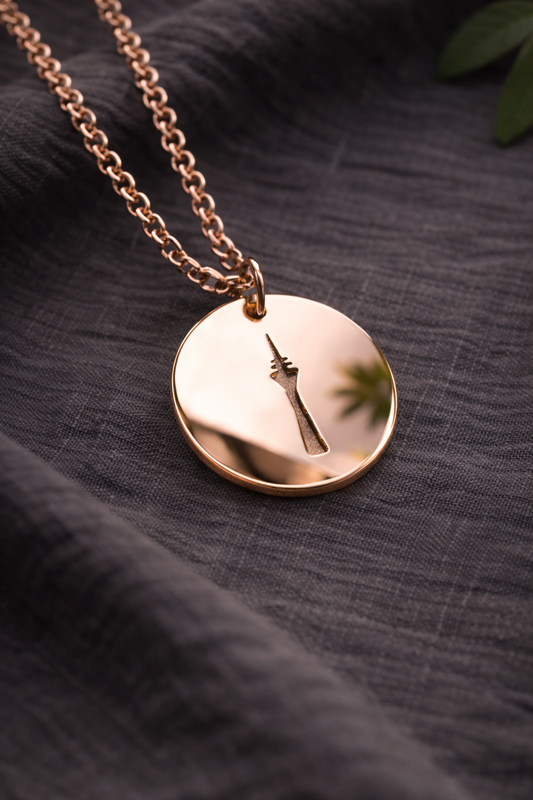 Halskette RHEINTURM Aura Rosea (rund)